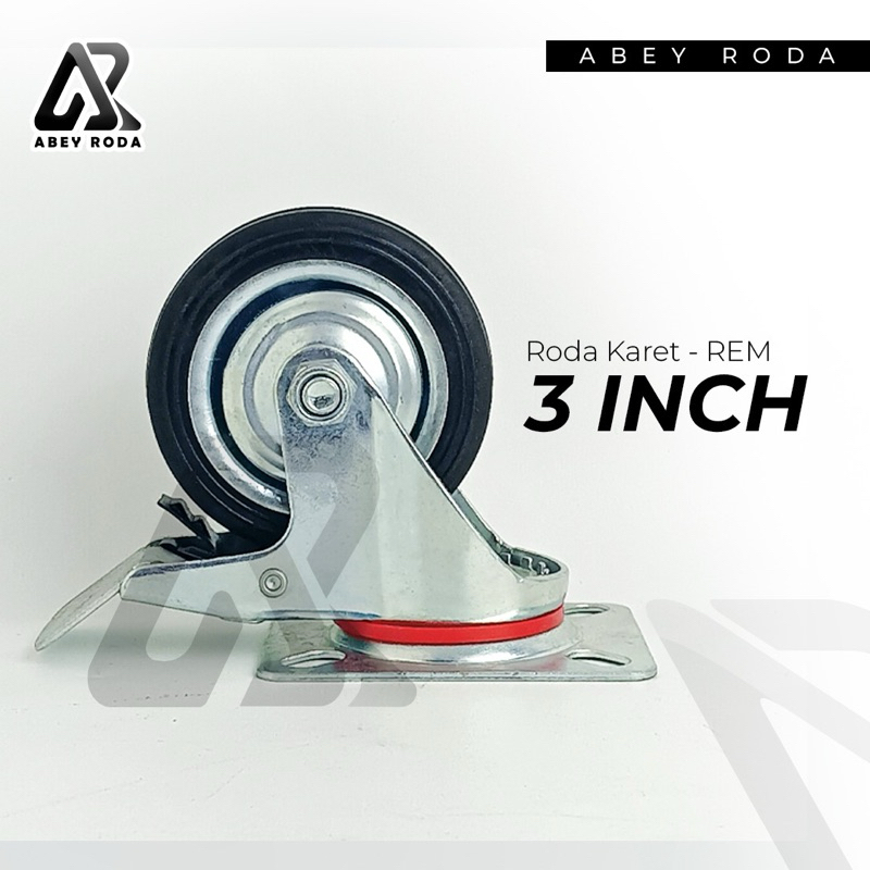 Roda Karet 3 Inch (REM)