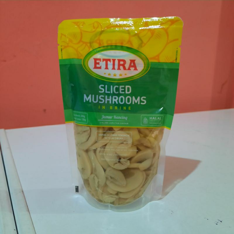 Etira Jamur Kancing Slice 250 gr