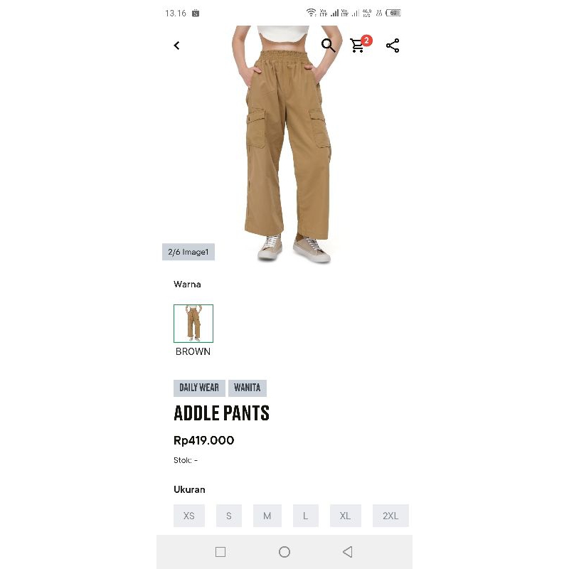 Addle pants CELANA CARGO EIGER ORIGINAL