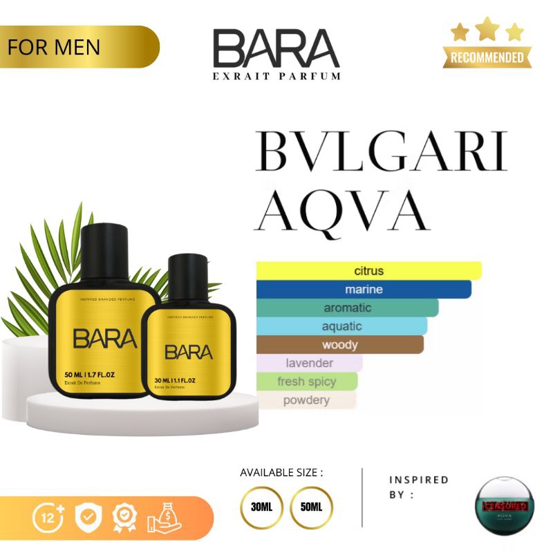 BARA - Extrait de Perfume Longlasting +12Hours - AQVA