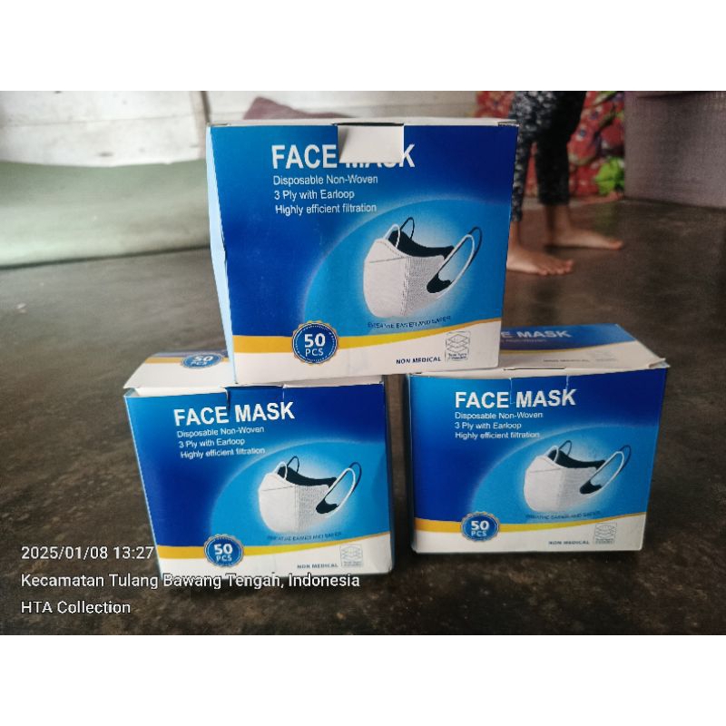 Masker Non-Woven 50 Pcs