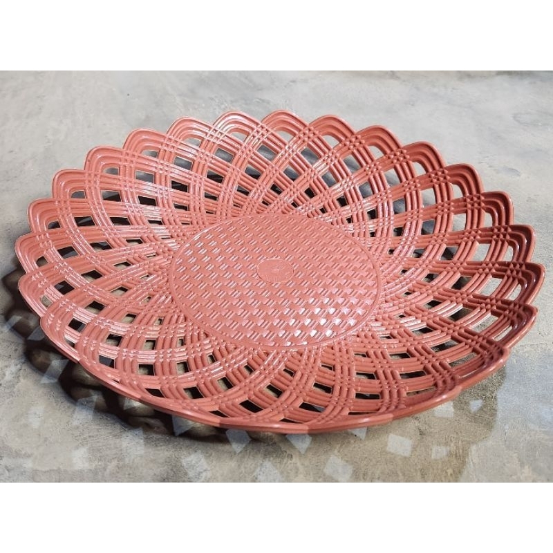 Piring rotan plastik