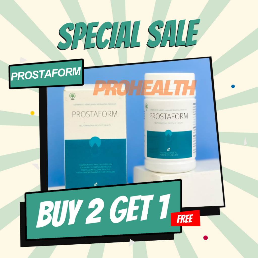 Prostaform Herbal Prostat Original 15 Kapsul (3 botol)