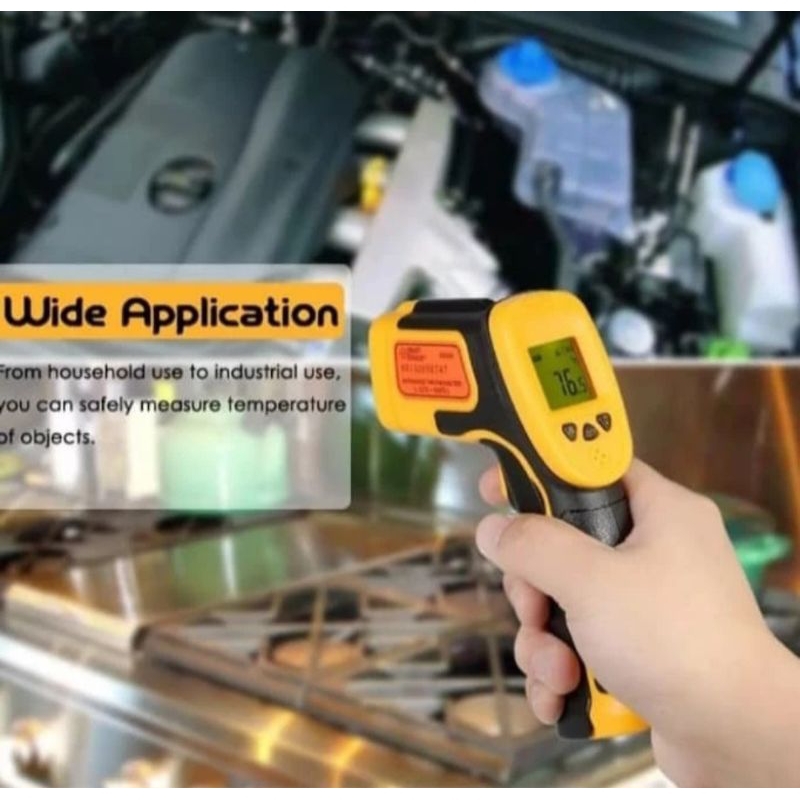 Termometer Digital Infrared Thermometer Non Contact 550°c