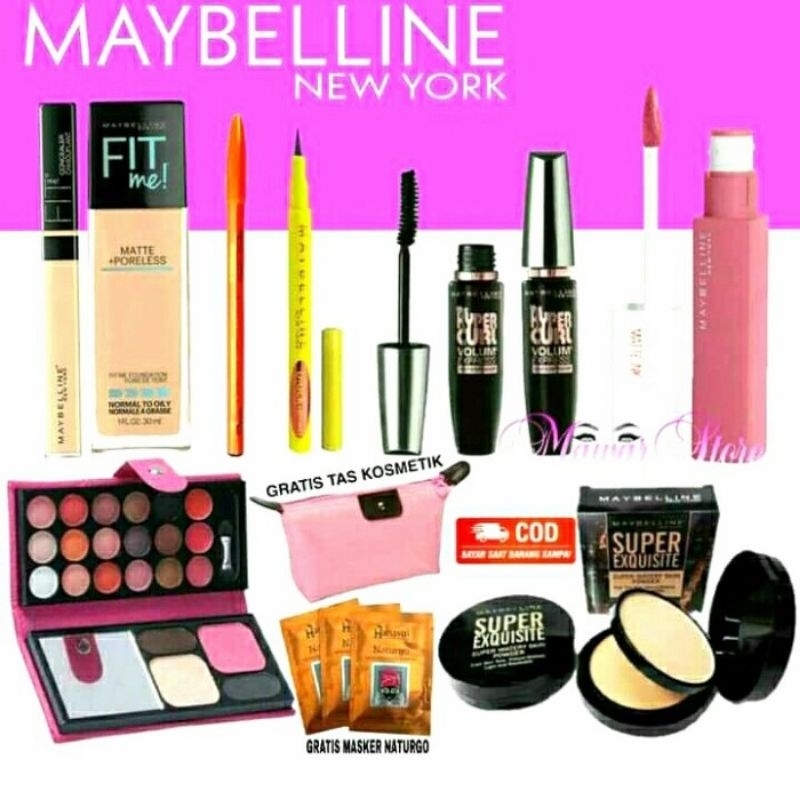 maybelline satu set make up
