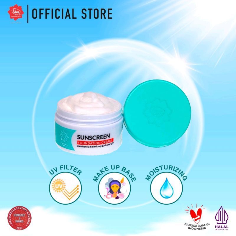 Viva Sunscreen Foundation - UV Filter | Netto 22gr