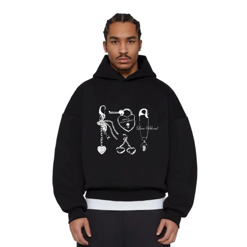 Sweater Hitam Love Boundaries