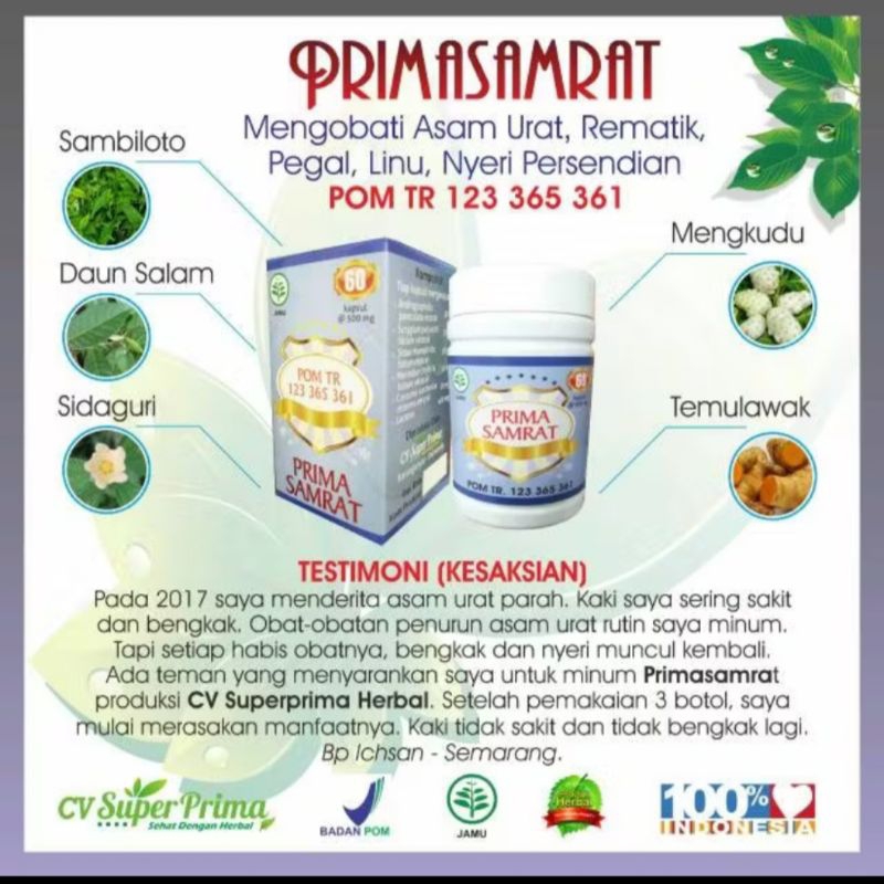 herbal asam urat(primasamrat)