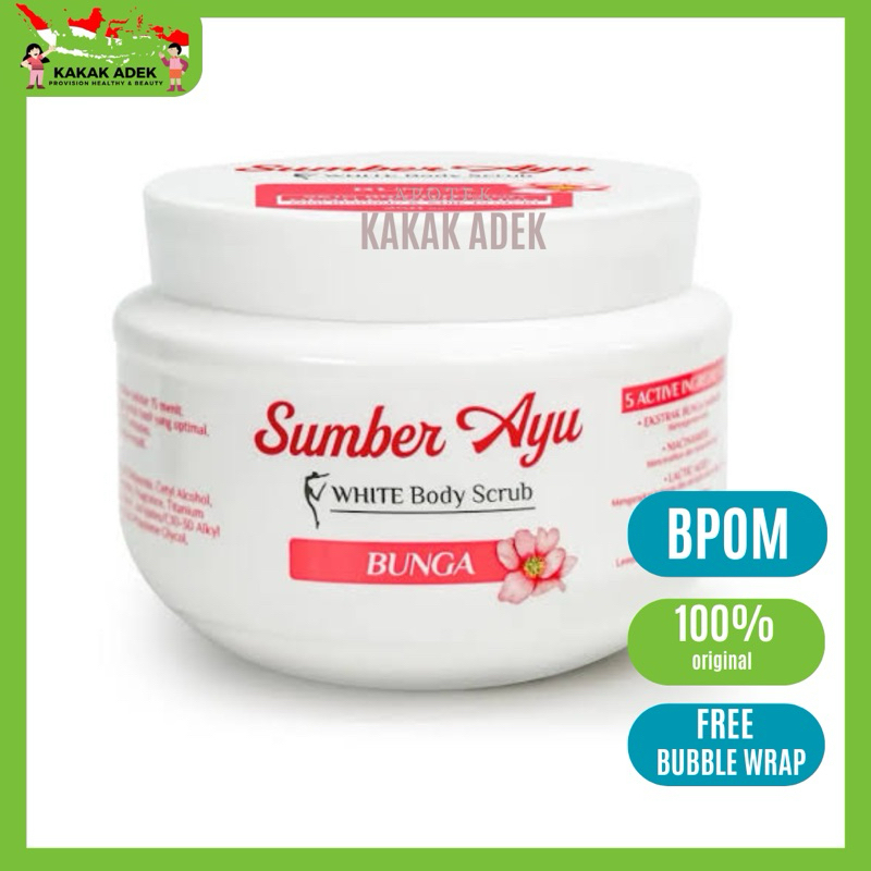 Sumber Ayu White body scrub Bunga