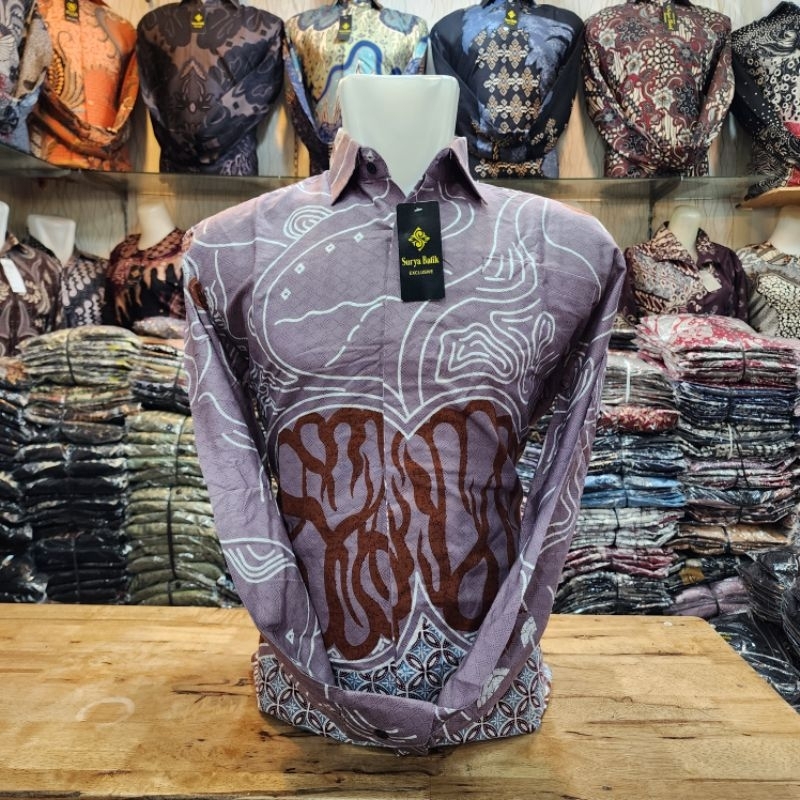 Batik Modern Slim fit Furing