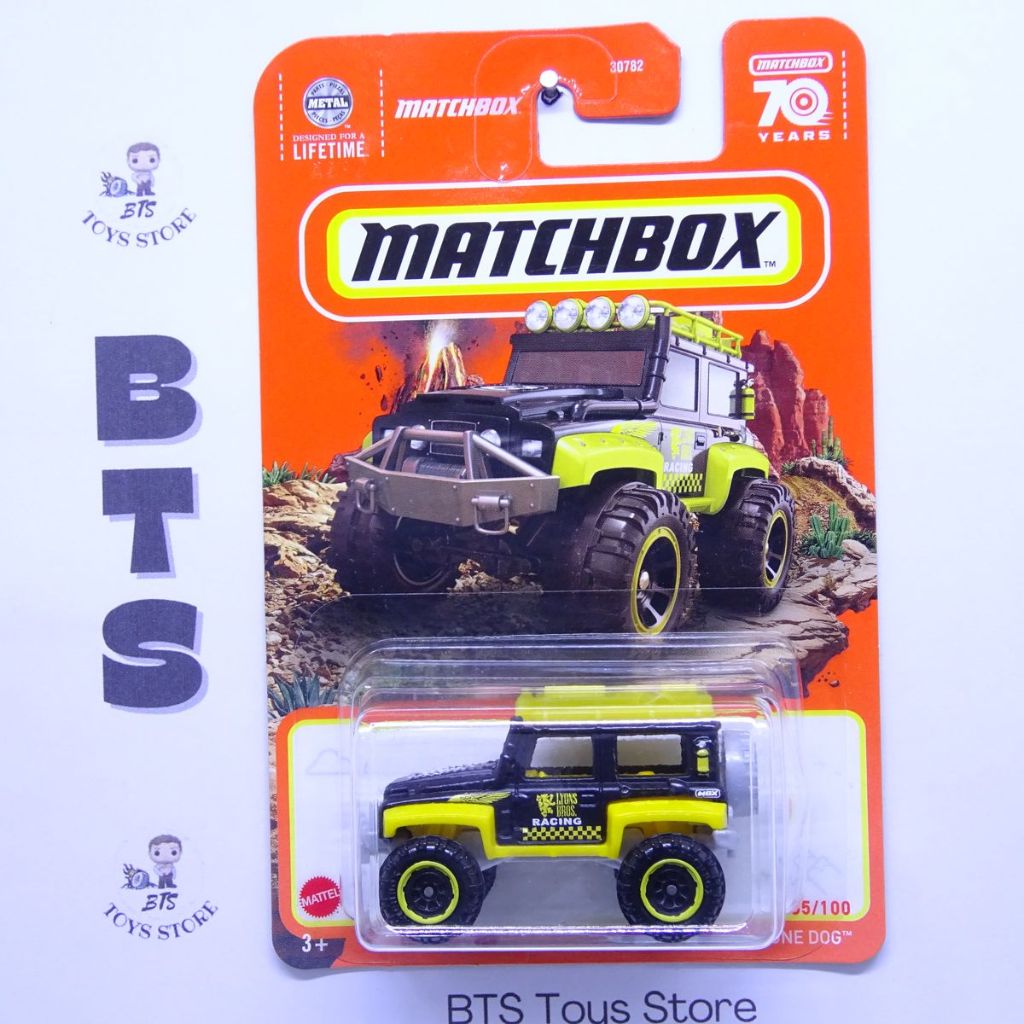 Matchbox Dune Dog Hitam Kuning