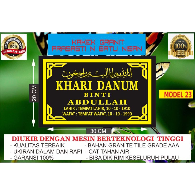 BATU NISAN 20X30
