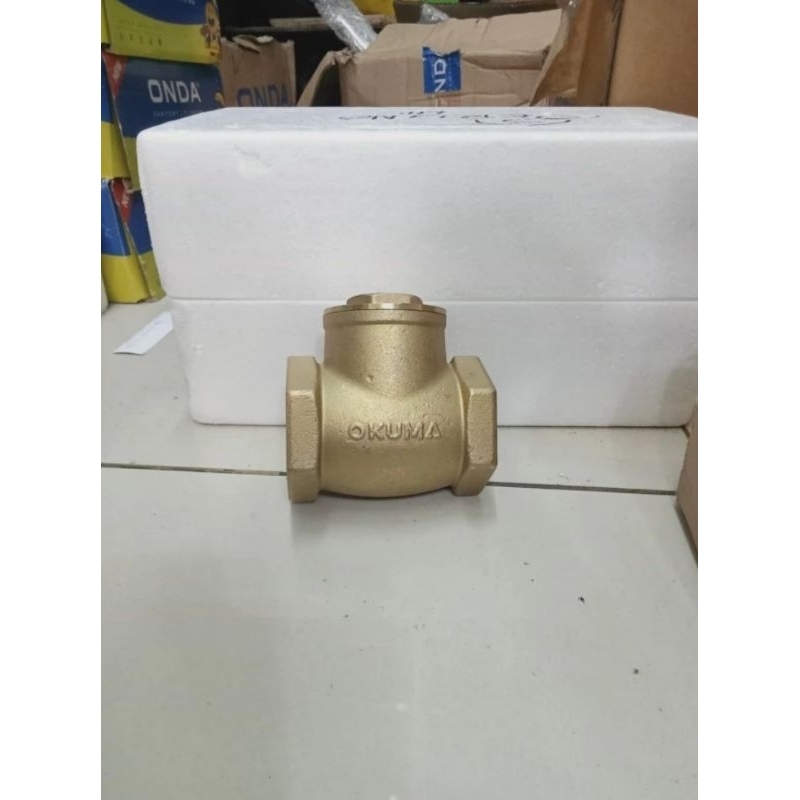 CHECK VALVE BRASS/KUNINGAN OKUMA 1¼"