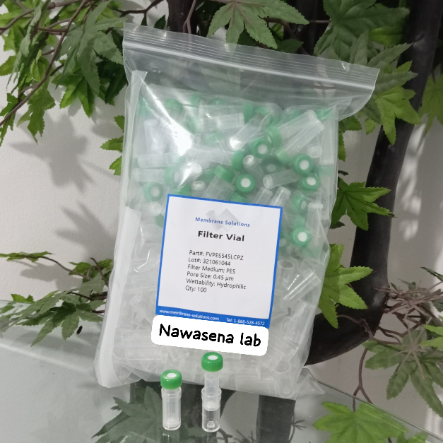 Filter Vial PES 0.45 um Membrane Solution Syringe Filter