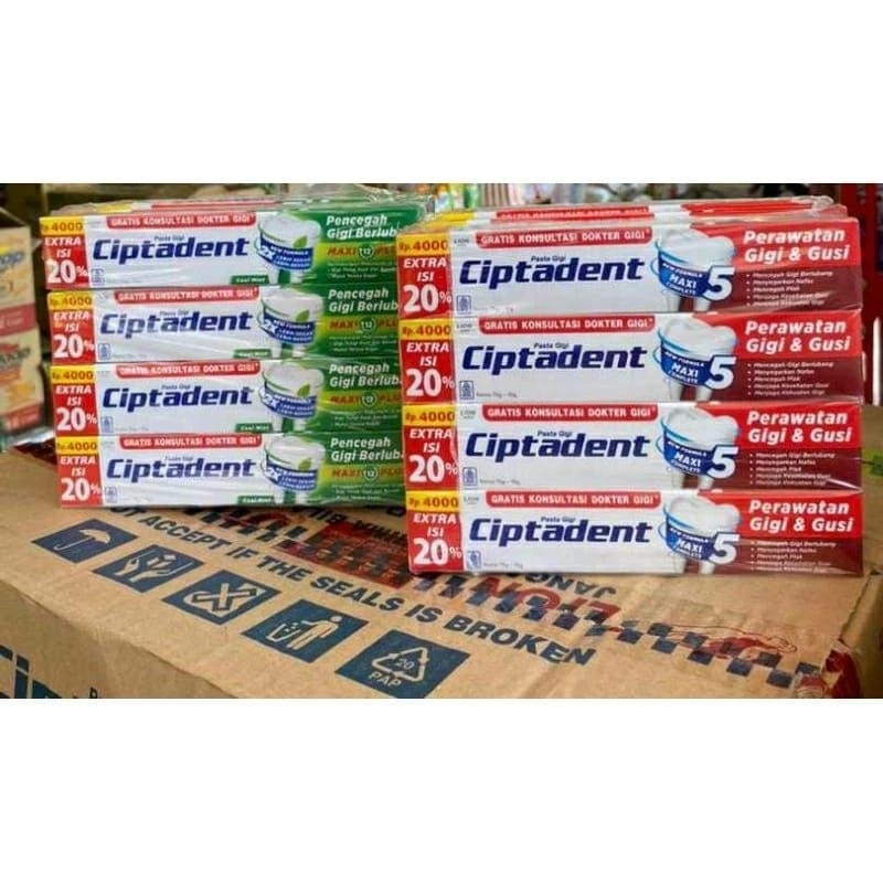 CIPTADENT 75GRAM DAPAT 3PCS