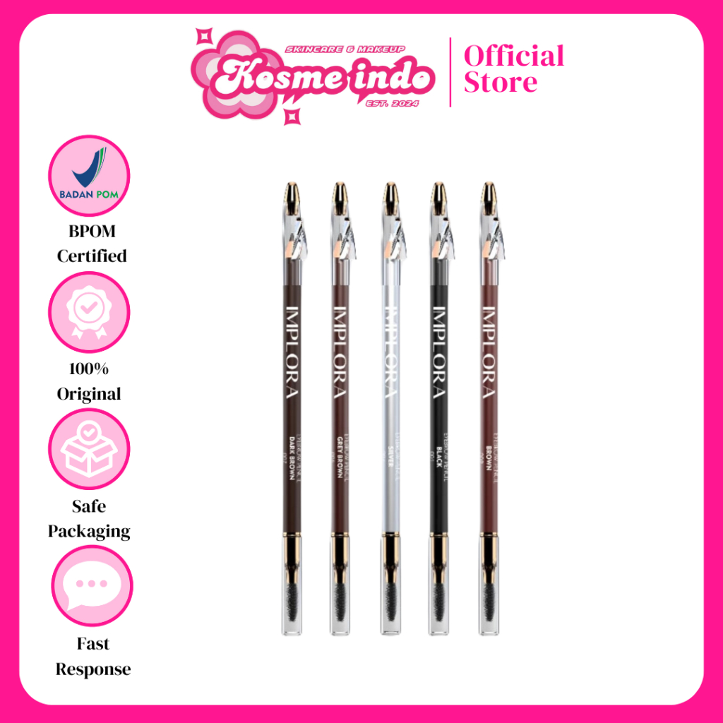 IMPLORA PENSIL ALIS | IMPLORA EYEBROW PENCIL | EYEBROW PENCIL IMPLORA | PENSIL ALIS IMPLORA