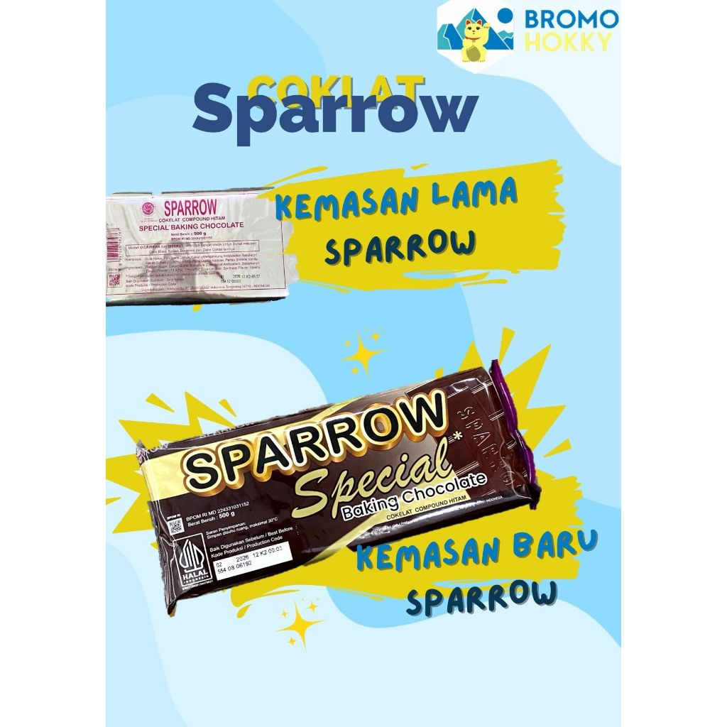 Sparrow coklat compound hitam