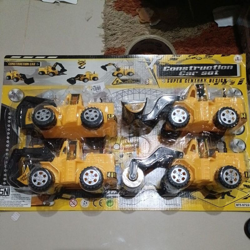 mainan mobil construction car