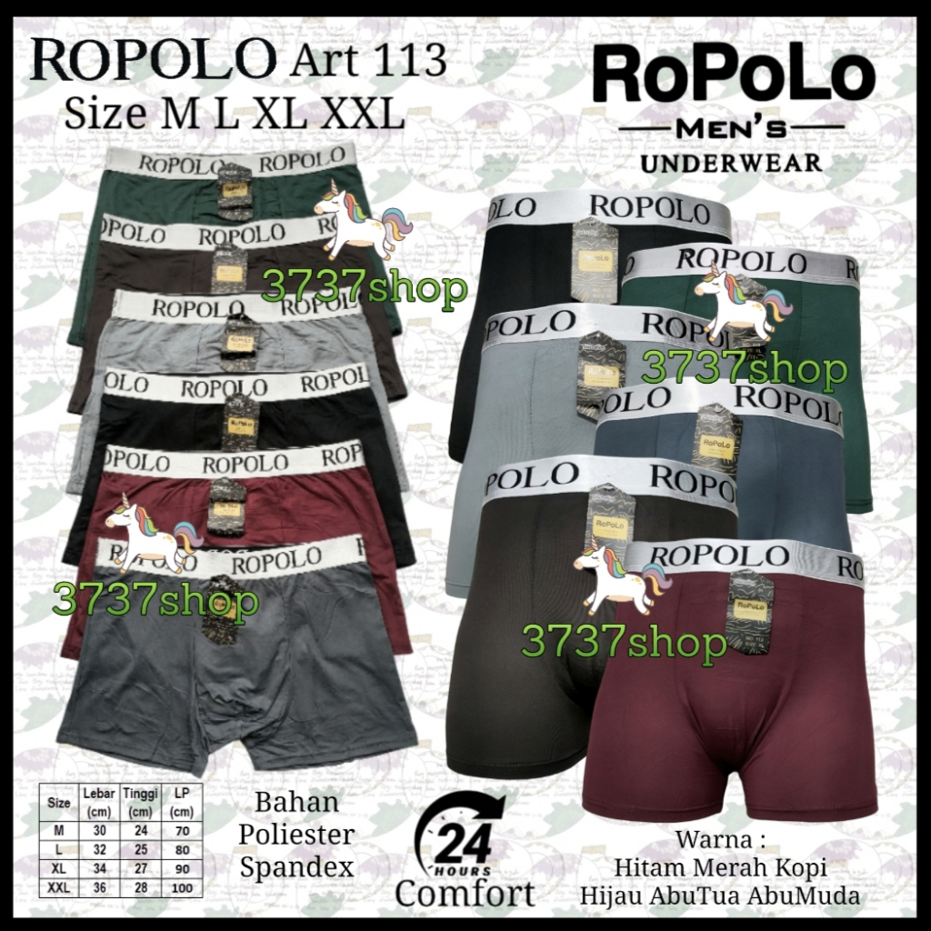 ROPOLO CD 113 - CELANA DALAM BOXER PRIA