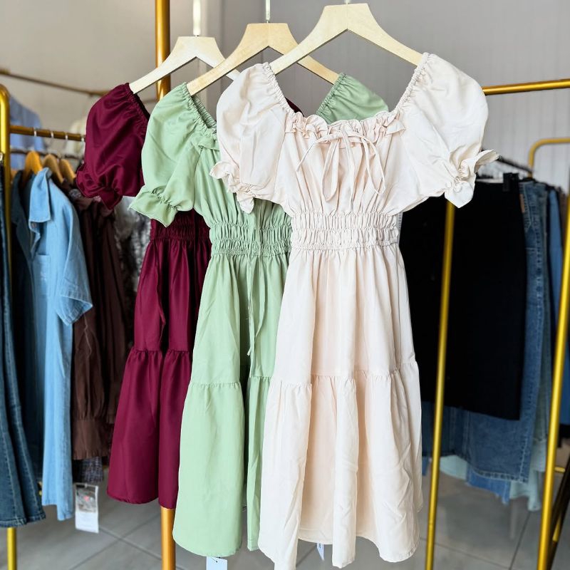 Dress Ruffle Katun Import