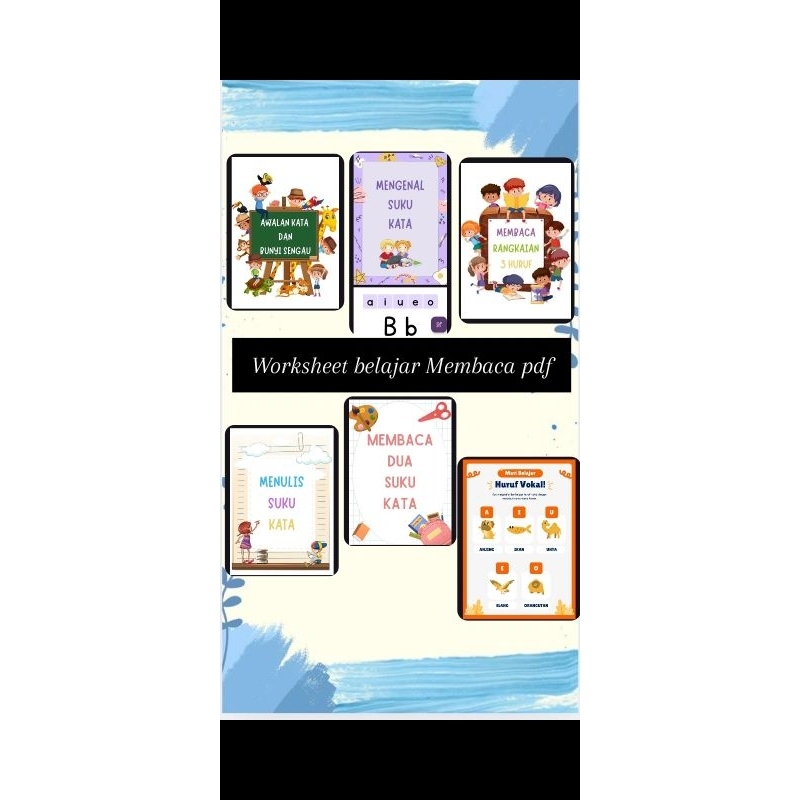 worksheet belajar Membaca mudah