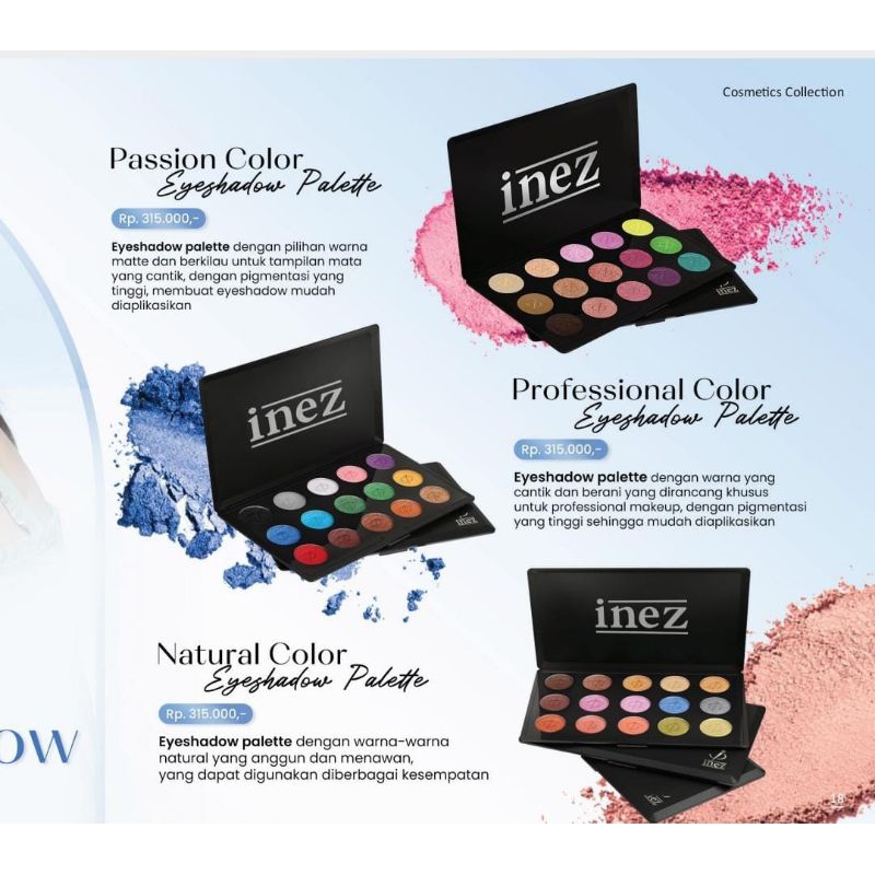 INEZ EYESHADOW PALETE PROFESIONAL