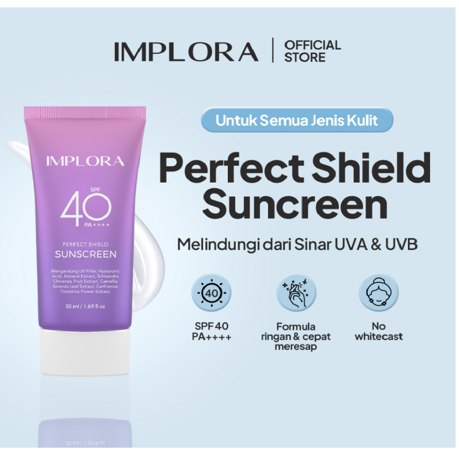 Implora Perfect Shield Sunscreen SPF40 PA++++ 50ml SPF40