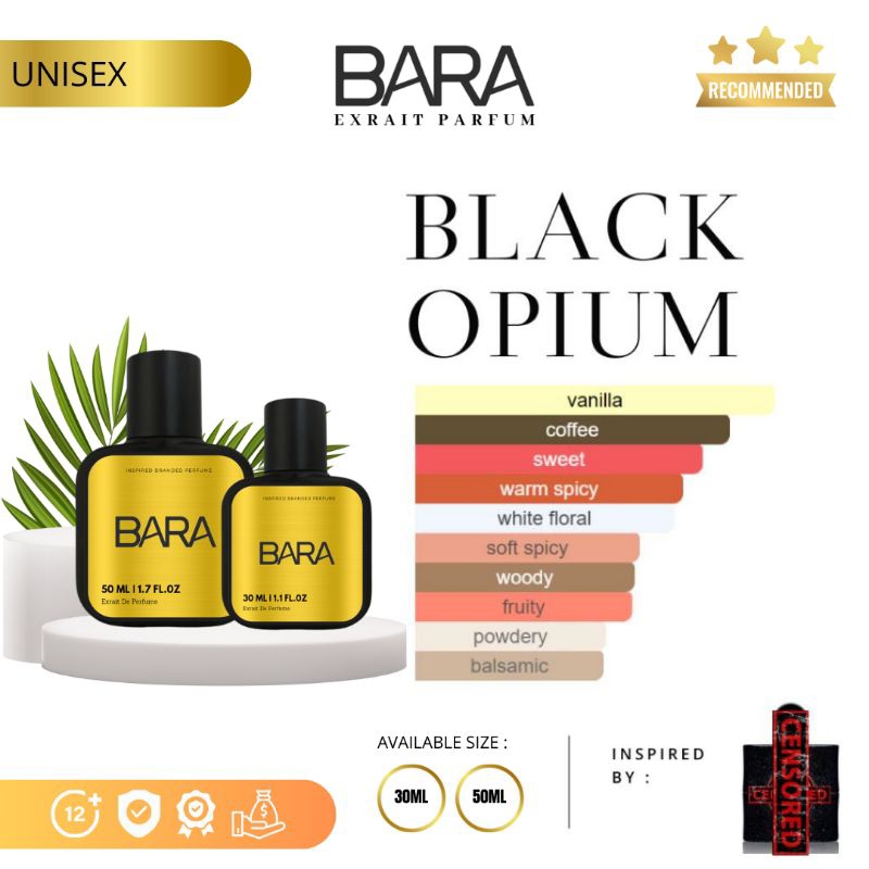 BARA Exrait Perfume - BLACK 0PIUM