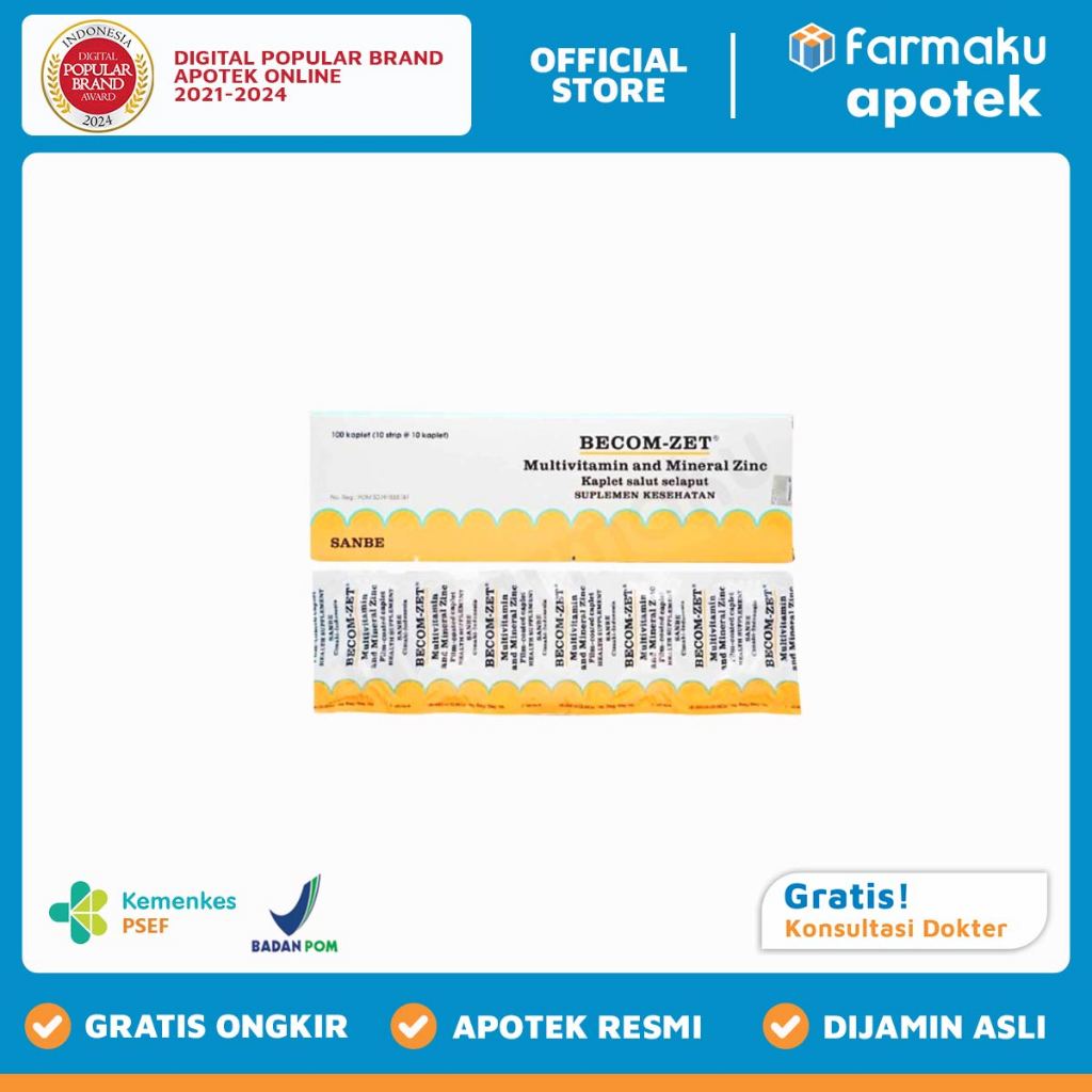 Becom-Zet Strip 10 Tablet - BIN