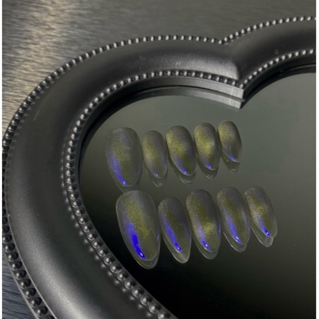 Press on Nails - Midnight Chrome