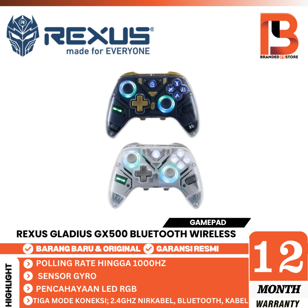 REXUS GLADIUS GX500 BLUETOOTH WIRELESS Gamepad