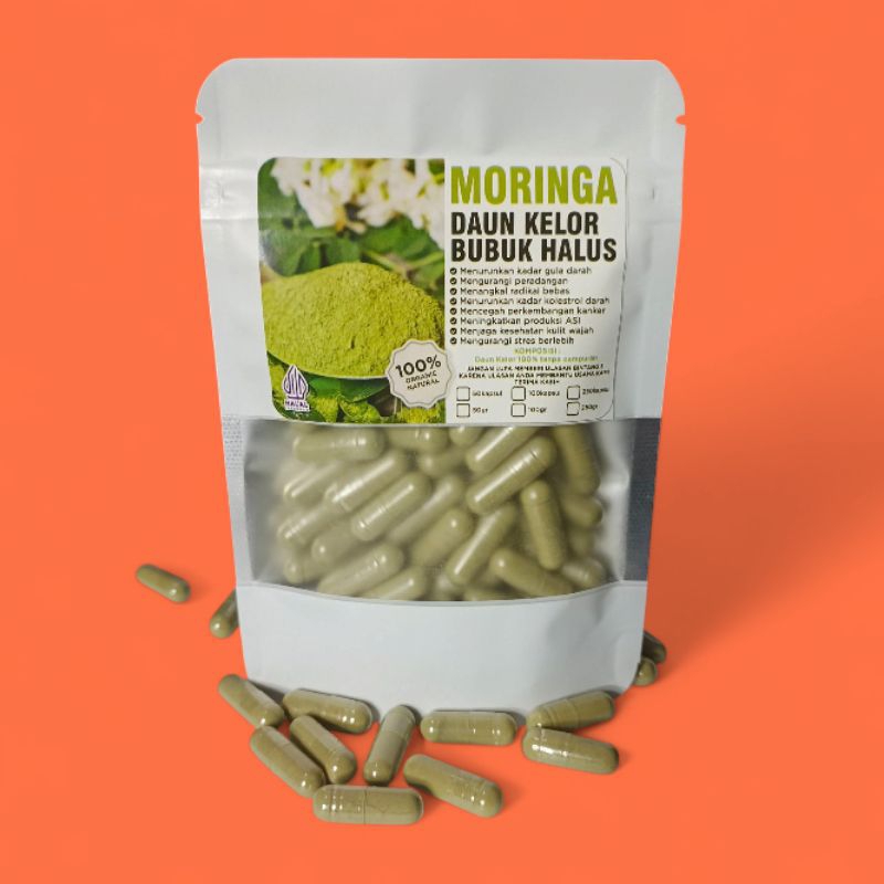 25Kapsul Daun Kelor original Moringa kapsul herbal