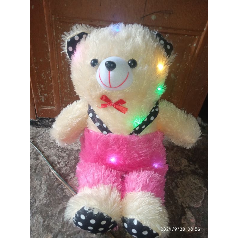 Teddy bear LED jojon Imut Tinggi 35cm