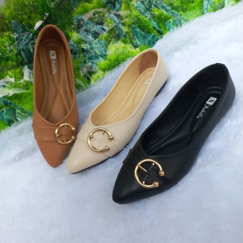 Nabilla-sepatu,flat wanita.N036