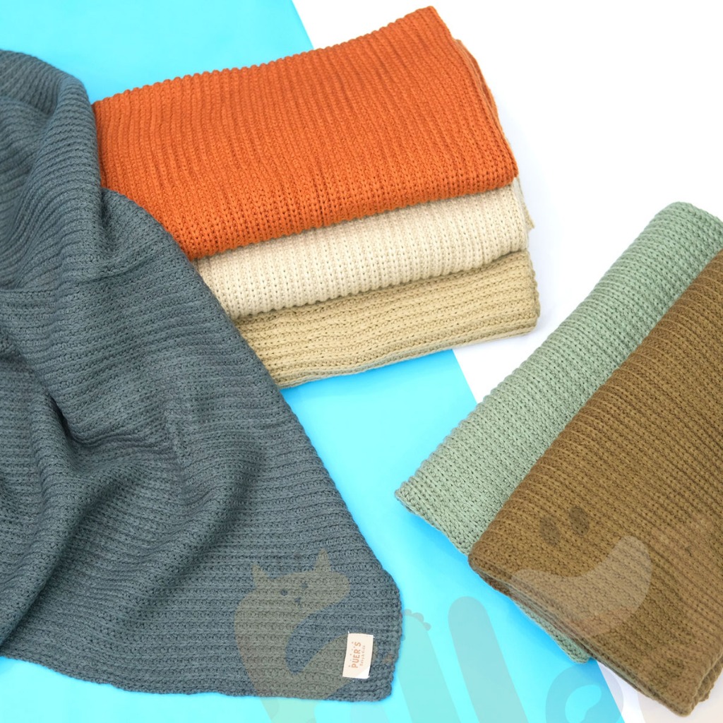 KNIT BLANKET BASIC / SELIMUT BAYI BAHAN RAJUT BASIC