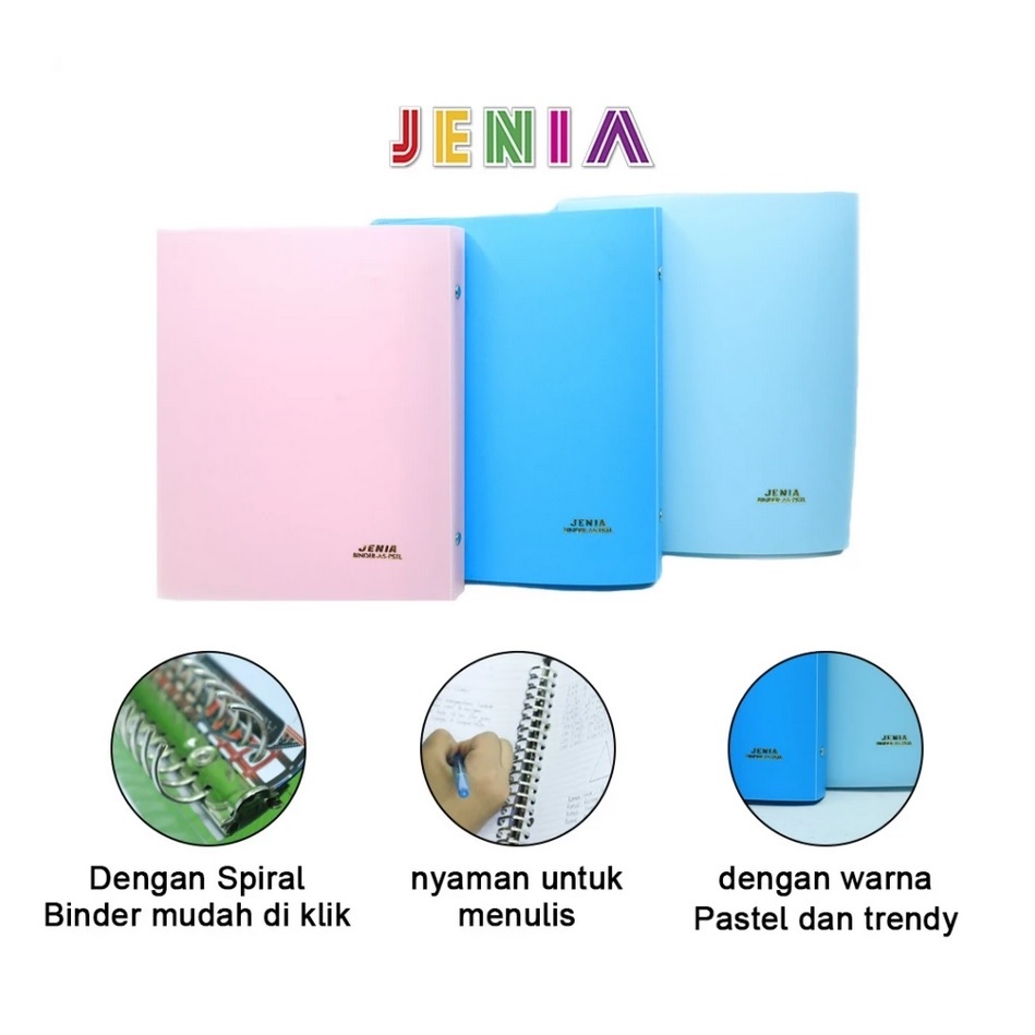 BINDER NOTE A5 PASTEL JENIA