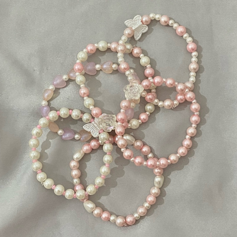 Bracelet pearly elastis