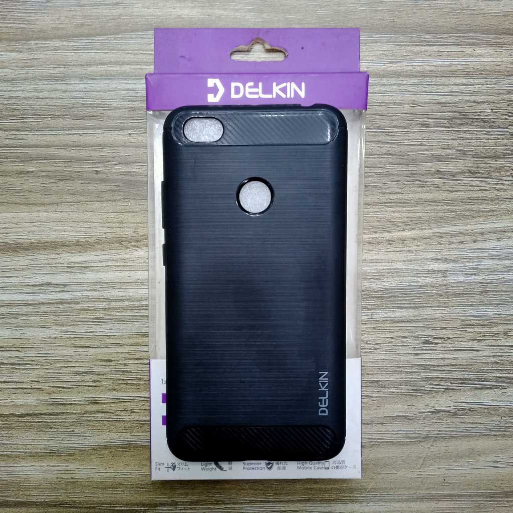 SOFTCASE DELKIN CARBON REDMI NOTE 5A