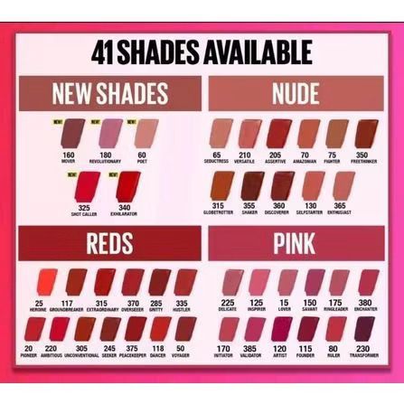Maybelline Superstay Matte Ink Original (Part 1)