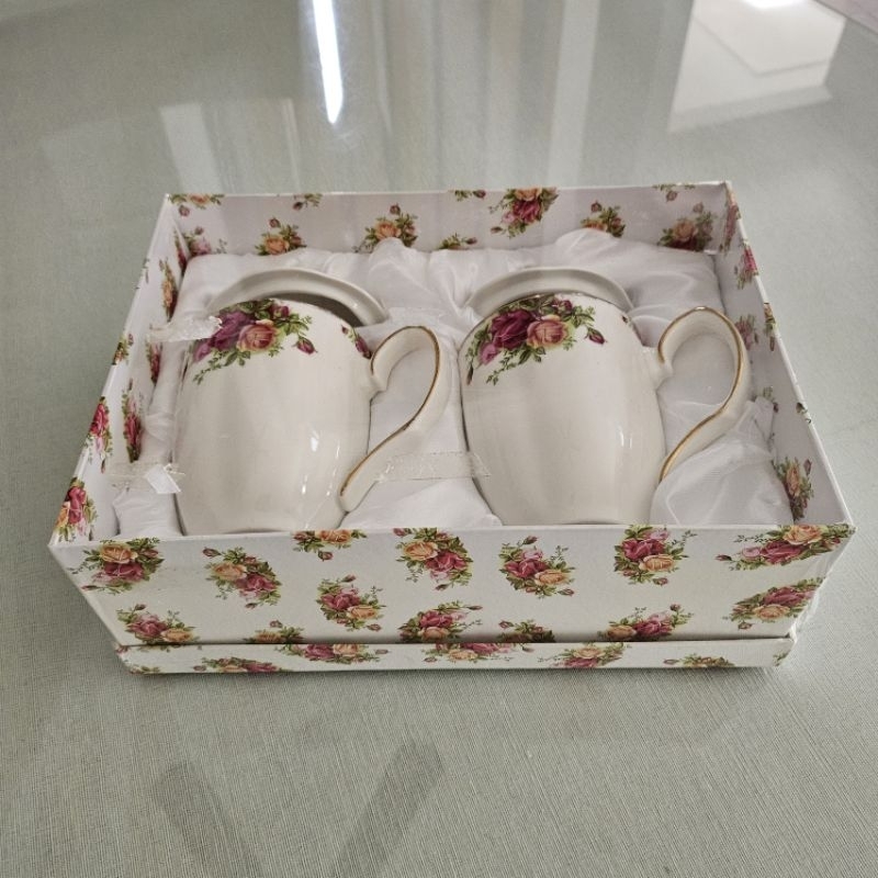 MURAHHHHHHHHH !!!! CAPODIMONTE MUG SET 2 PCS