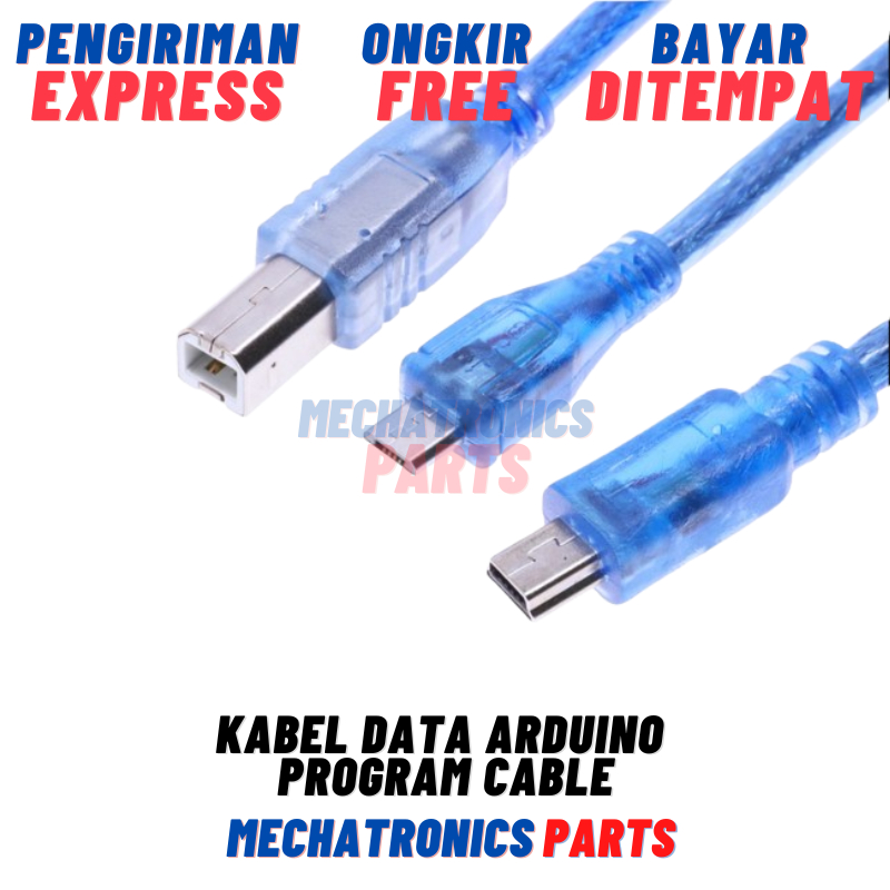 Kabel Data USB Mini Micro USB Type A Arduino Program Cable