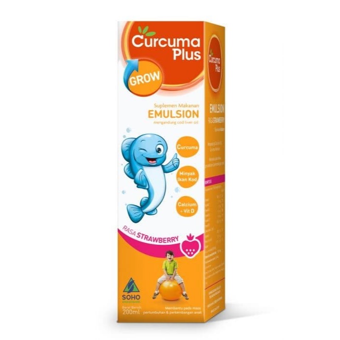 CURCUMA PLUS GROW RASA STRAWBERRY 200ML