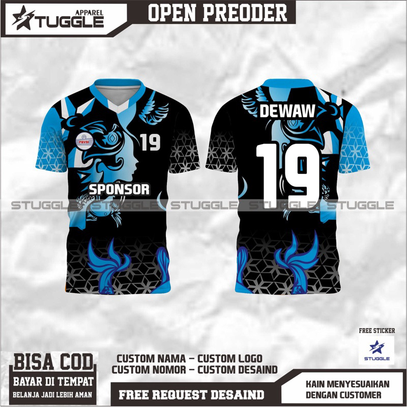 Jersey Volly Custom(Full Priting)