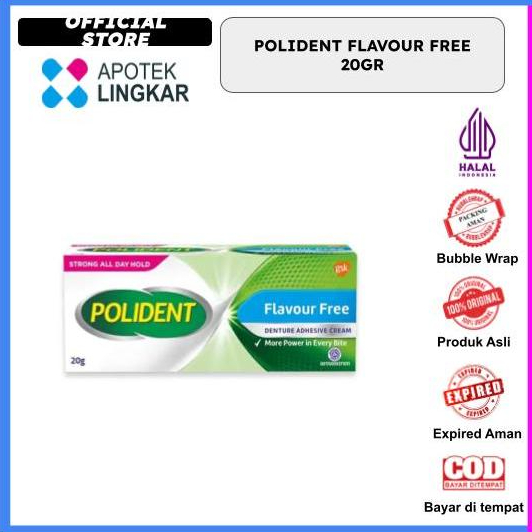 Polident flavour free 20gr