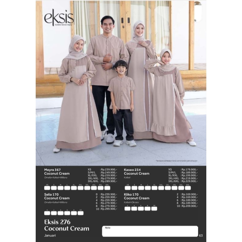 Eksis 276 Coconut Cream