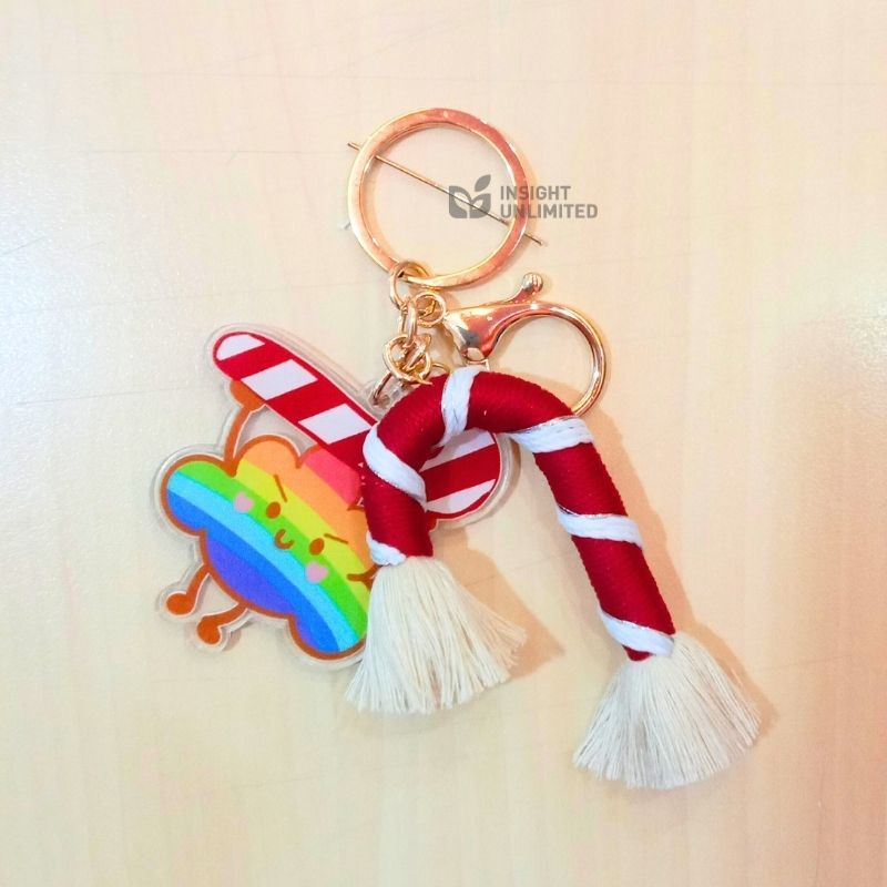 Candy cane - (Keychain)