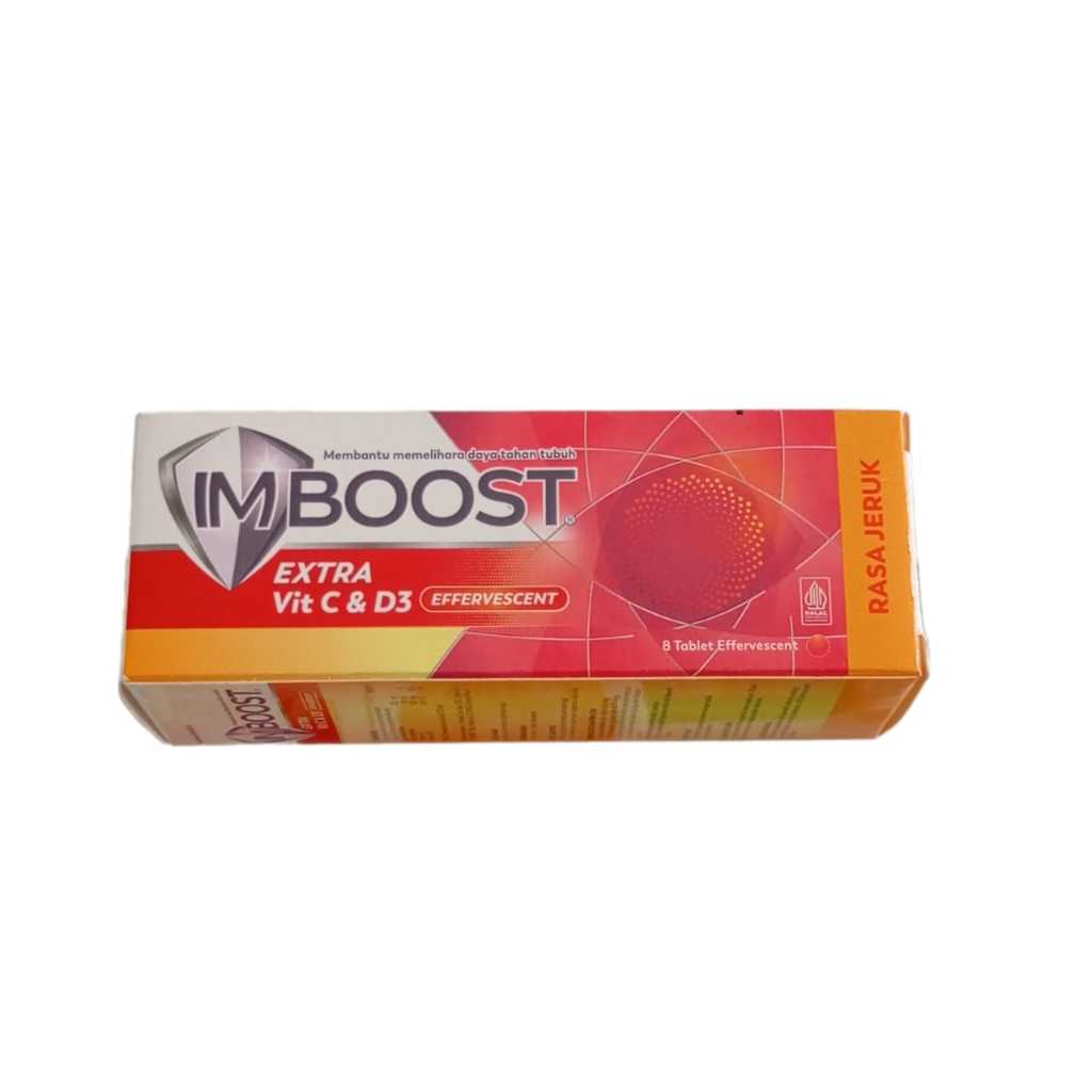 IMBOOST EFFERVESCENT EXTRA VIT C & D3 ORANGE 8 TABLET