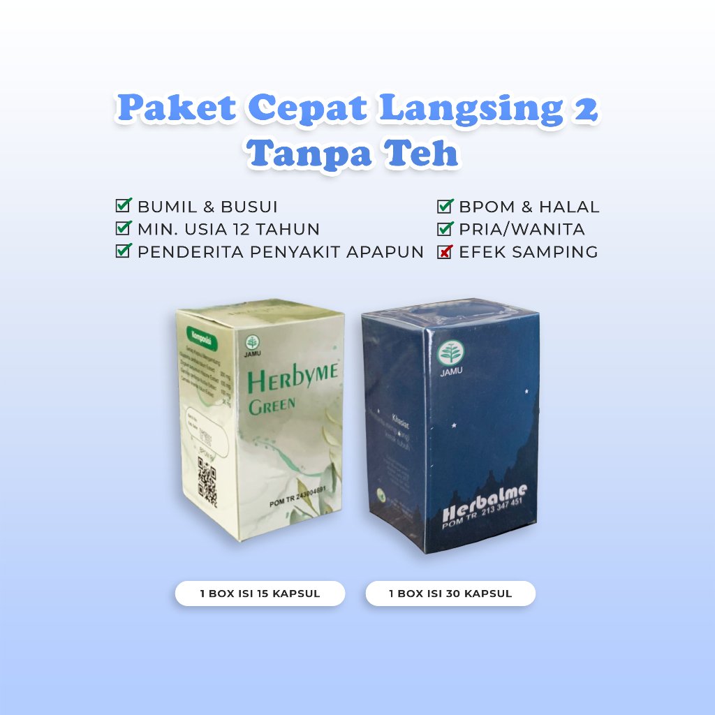 PAKET CEPAT LANGSING 2 TANPA TEH