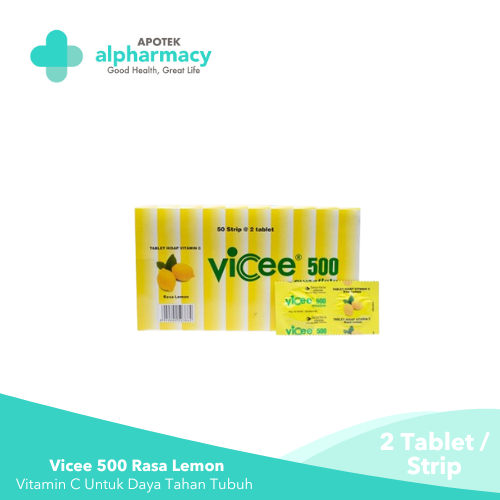 Vicee 500 Rasa Lemon 2 Tablet