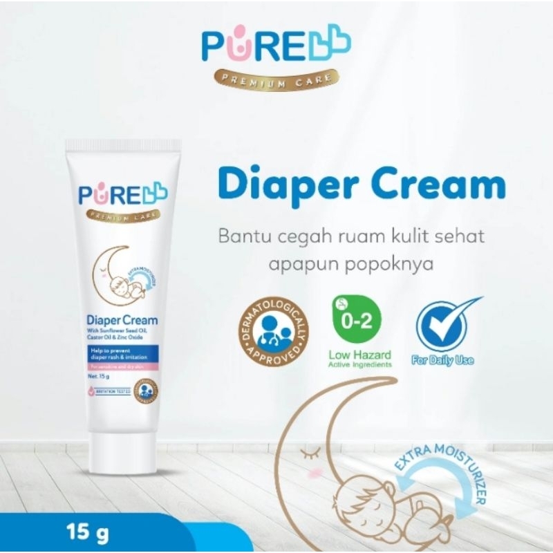 Purebb diaper cream 15gr